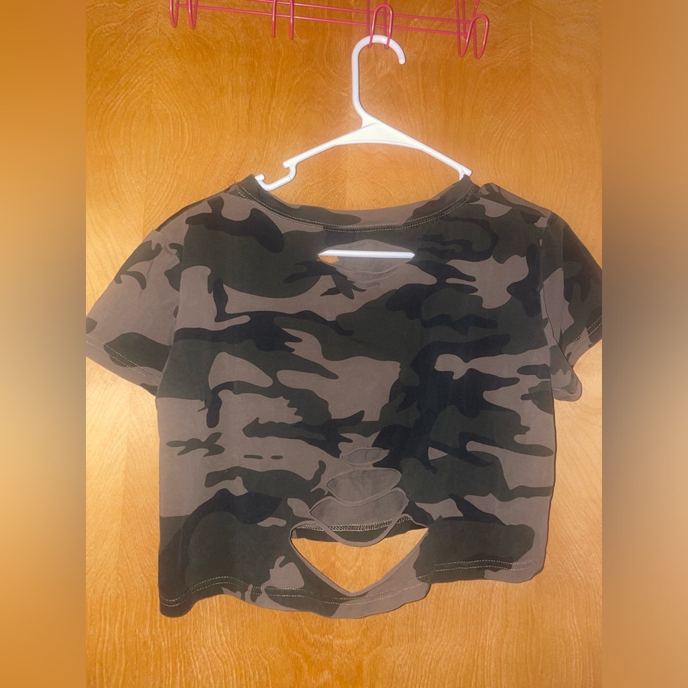 Camo Crop Top